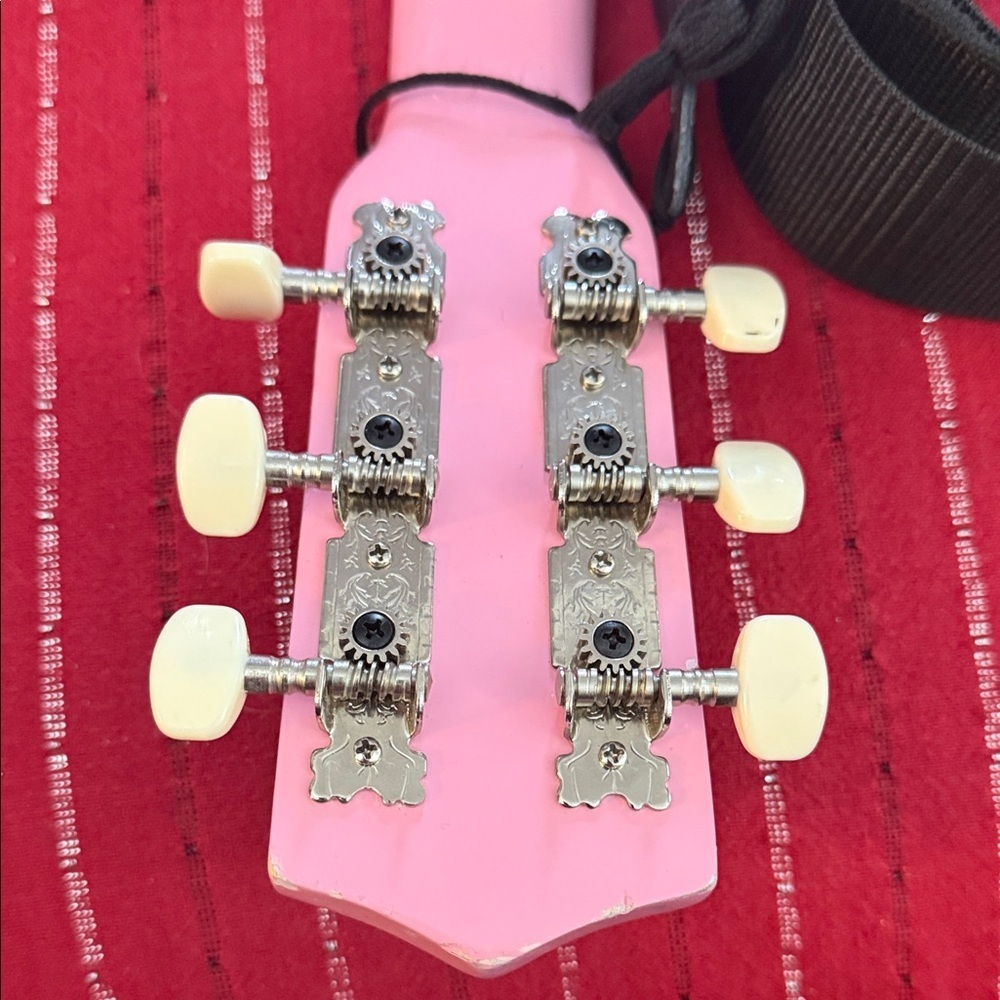 Robson Acoustic Guitar with strap 30” Junior Size Model ROB30 pink - Picture 10 of 14